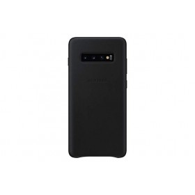 Samsung Galaxy S10+ Leather Back Case, Black
