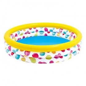 Intex 58439 inflatable bathtub Geometry Three Ring Baby swimming Pool