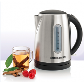 Black & Decker 1.7L Concealed Coil Stainless Steel Kettle, JC450-B5