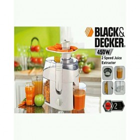 Black & Decker Juice Extractor - JE65, White