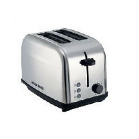 Black & Decker 2 Slice Cool Touch Toaster, SILVER - ET222