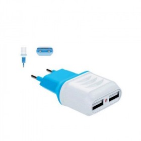 DANY H-81 DOUBLE COLOR/DOUBLE USB/ HOME CHARGER 2.1A