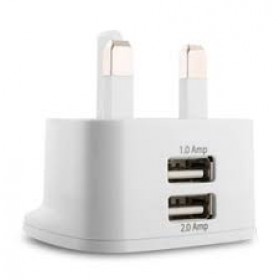 DANY H-82 "T" SHAPE 2 USB UK HOME CHARGER 2.1A