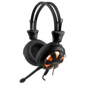 A4Tech HS-28 Comfortfit Stereo Headphone Mic in Line - Black