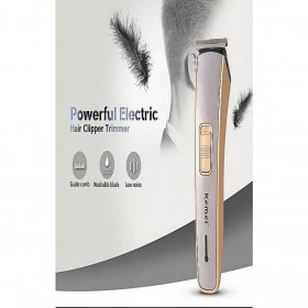 Kemei Hair Trimmer With 4 Guide Combs Multi Color (KM-4007)