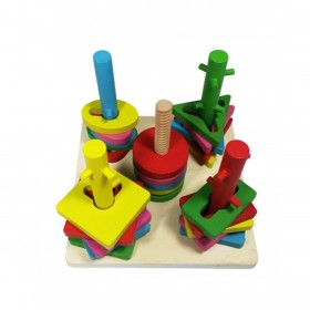 Five Set Of Column Wooden Toys (201017)