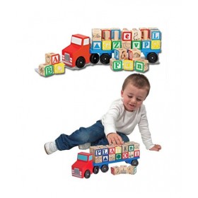 Wooden Alphabet Truck For Kids