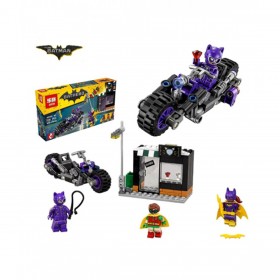 Batgirl & Robin Catwoman Catcycle Chase Building Blocks (PX-9768)