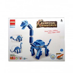 Jurassic Dinosaur Diplodocus Building Blocks Blue (PX-9779)