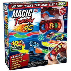 Magic Tracks RC - Remote Control Turbo Race Cars & 10 ft of Flexible