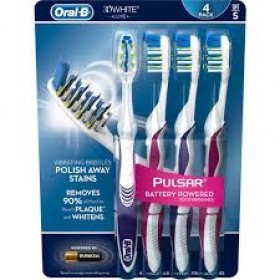 Oral-B 3D White Pulsar Electric Toothbrush - Pack of 4