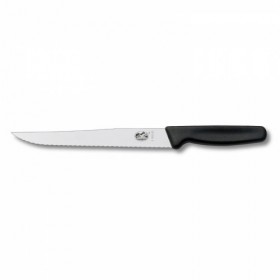 Victorinox SwissClassic Carving Knife Wavy 20 Cm - BLACK