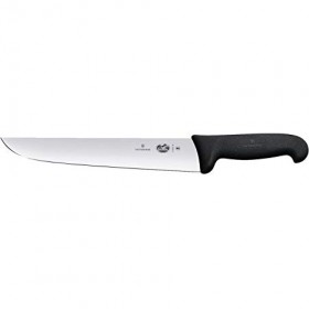 Victorinox Butcher Knife Black Fibrox 23cm - Black