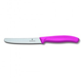 Victorinox SwissClassic Paring Knife 10 Cm Wavy Edge - PINK