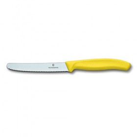 Victorinox SwissClassic Paring Knife 10 Cm Wavy Edge - YELLOW