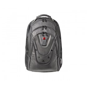 Wenger 125th Anniversary Ibex Black Leather Backpack