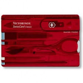 SWISS CARD RED TRANS 0.7100.T